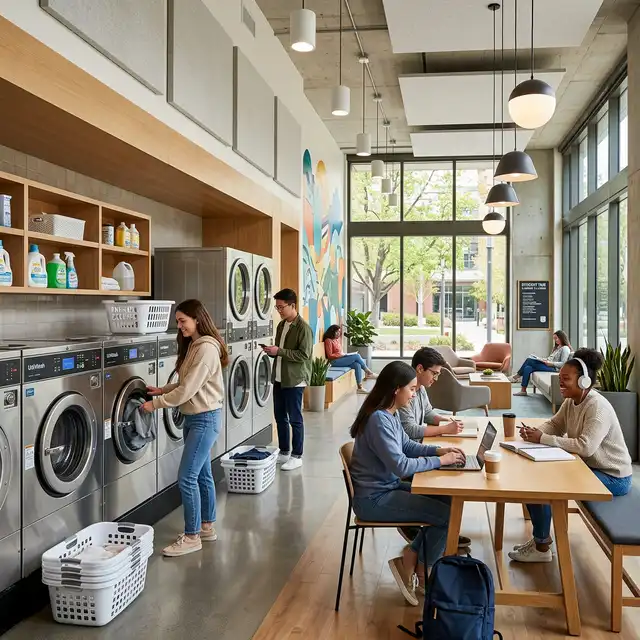 Professional campus laundry solutions improving hostel student life